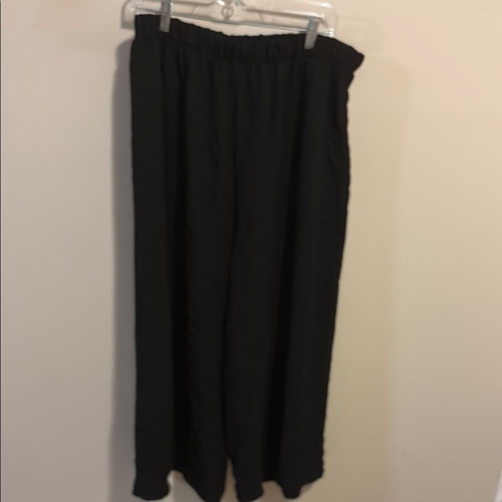 Geegee 1xl Black Wide Leg Pants